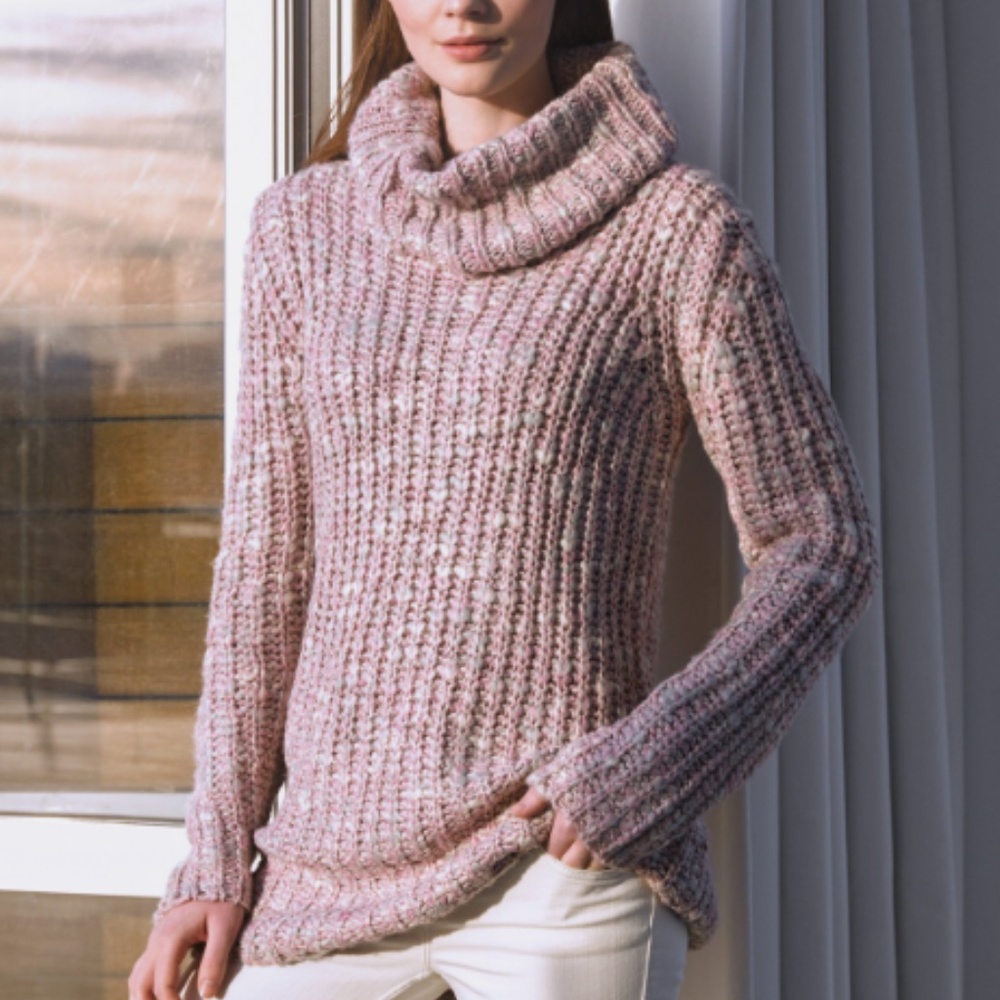 525 America - Lurex Knit Turtleneck Sweater